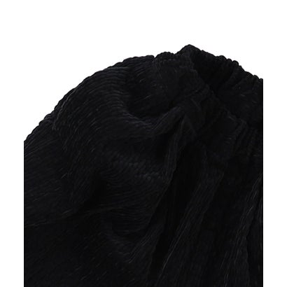Cotton Sheersucker Corduroy Pants(LADIES) （BLACK）｜詳細画像