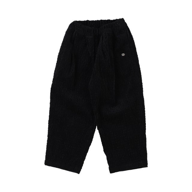 Cotton Sheersucker Corduroy Pants(LADIES) （BLACK）
