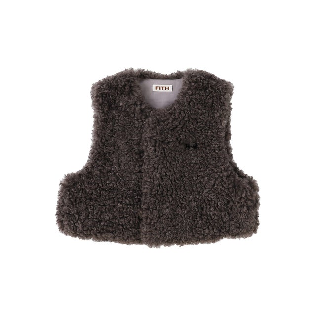Fur Vest(LADIES) （CHARCOAL GRAY）