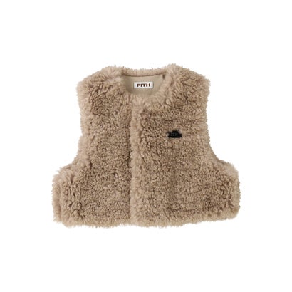 Fur Vest(LADIES) （BEIGE）｜詳細画像