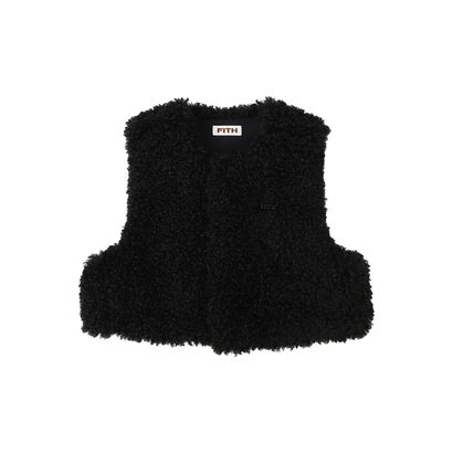 Fur Vest(LADIES) （BLACK）｜詳細画像