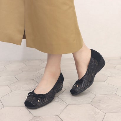 撥水バレエパンプスII【返品不可商品】 （チェック2）｜詳細画像
