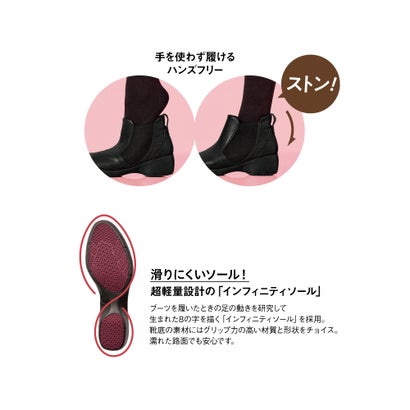 レザーサイドゴアアンクルブーツ900（グレー）｜詳細画像