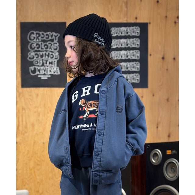 BASIC SKATE DOG Sweat Shirt （NAVY）