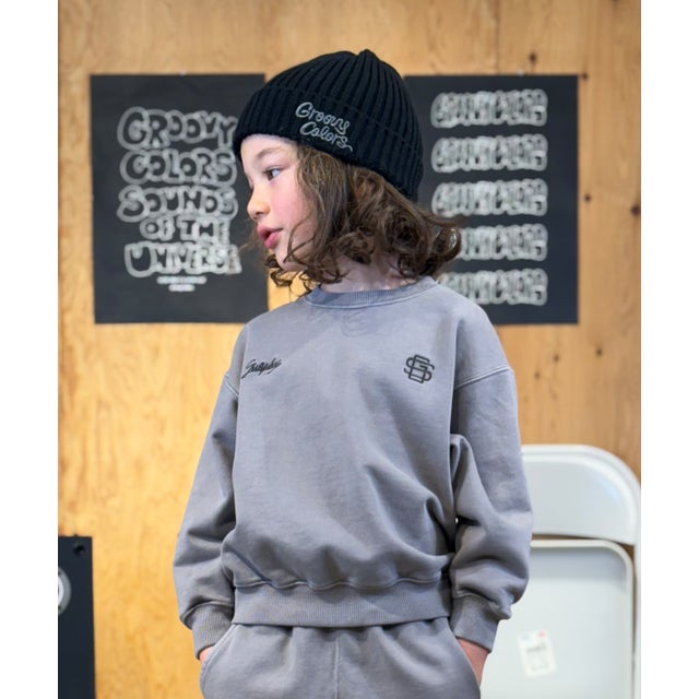 Overdye Sweat Shirt （GRAY）
