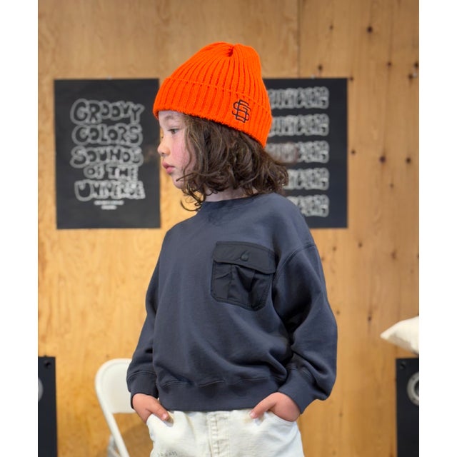 GROOVY Pocket Sweat Shirt （CHARCOAL GRAY）