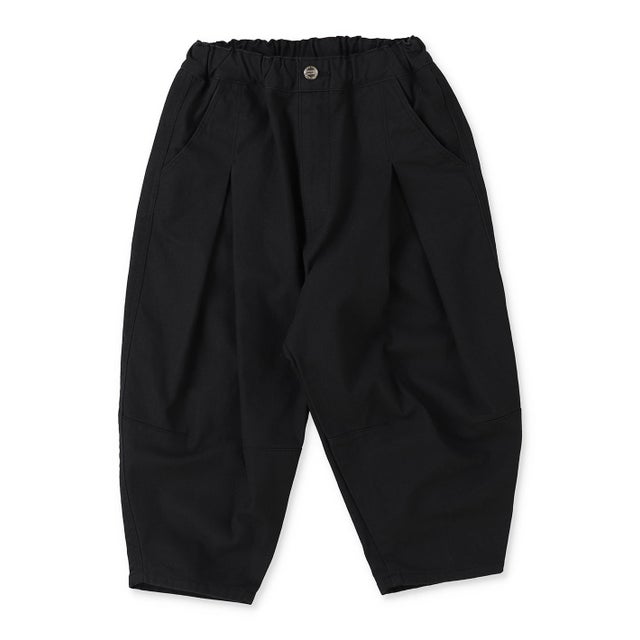 Dried Twill Volume Pants （BLACK）