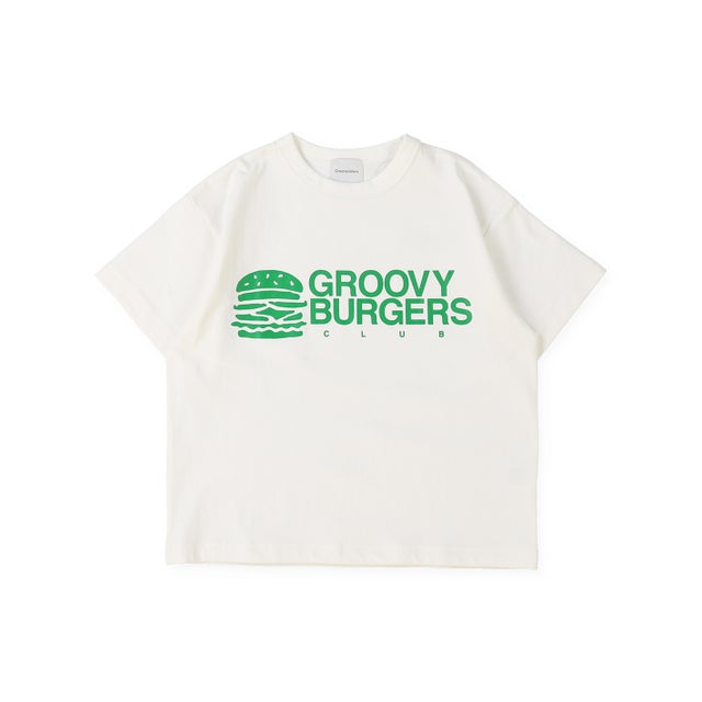 PTT GROOVY BURGERS Tee （WHITE）