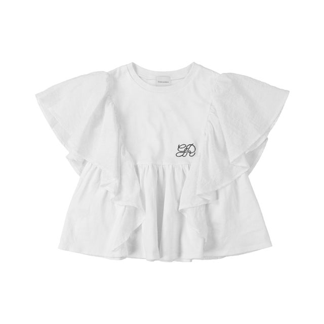 Butterfly-sleeve Tee （WHITE）