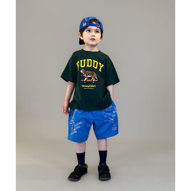 Twill Graffiti City Shorts （BLUE）