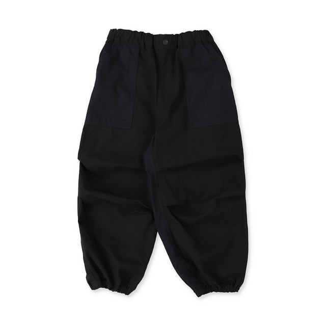 Compact Weather Cloth 2tone Long Pants （BLACK）