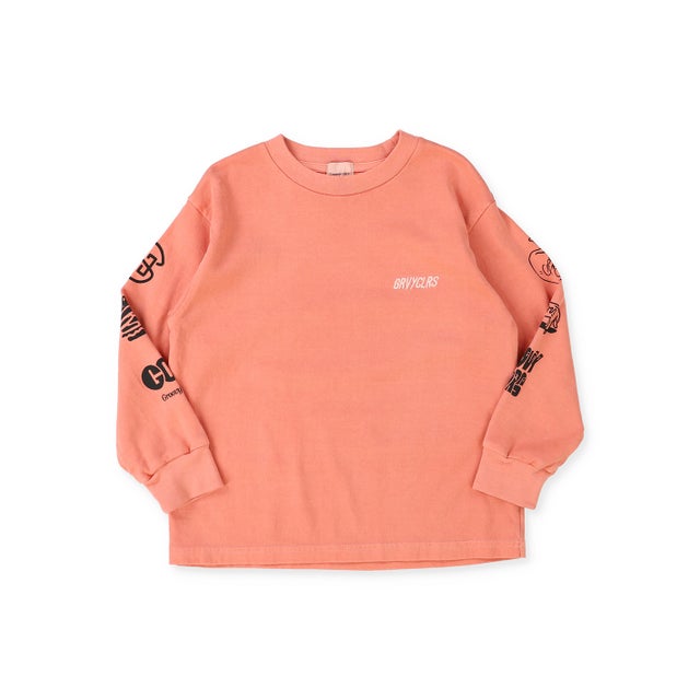 Over-dyed Long Sleeve Tee （ORANGE）