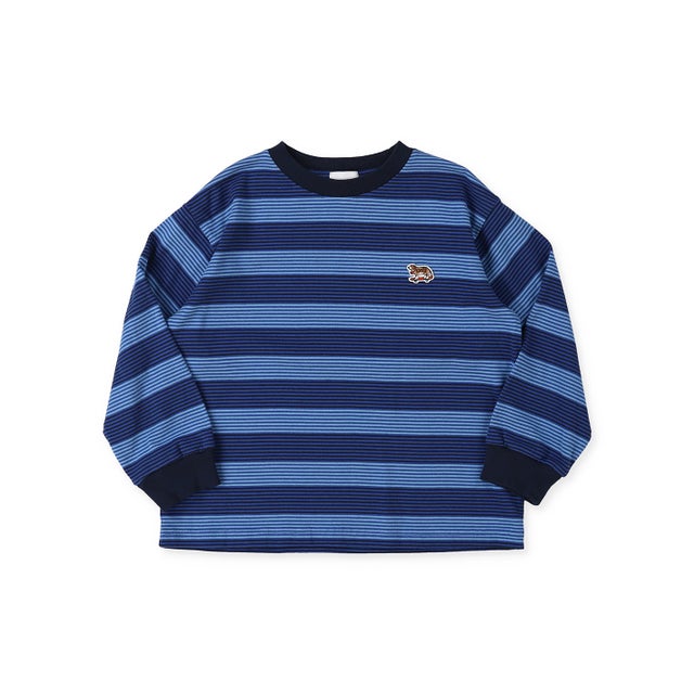 Striped Long Sleeve Tee （BLUE）