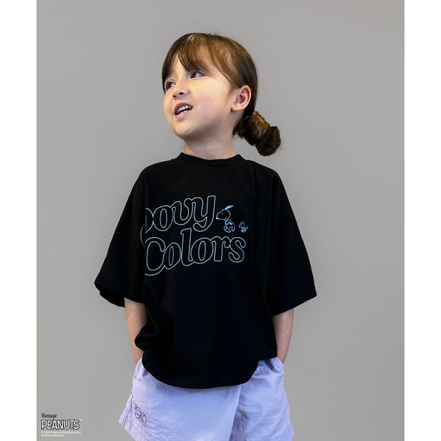 SNOOPY ALL STAR Wide Tee （BLACK）