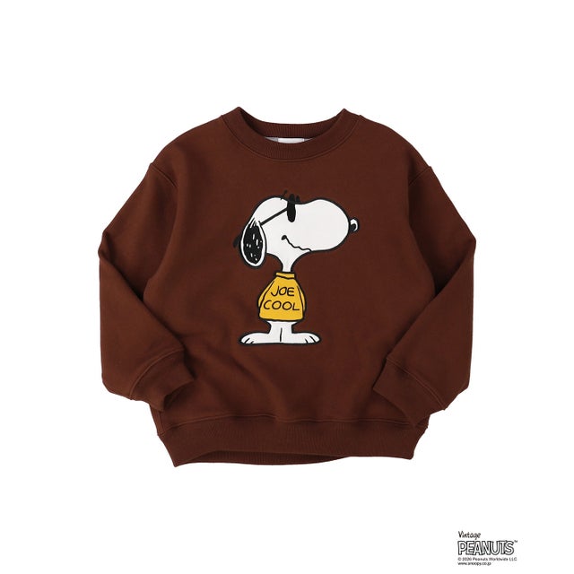 SNOOPY JOE COOL Sweatshirt （BROWN）