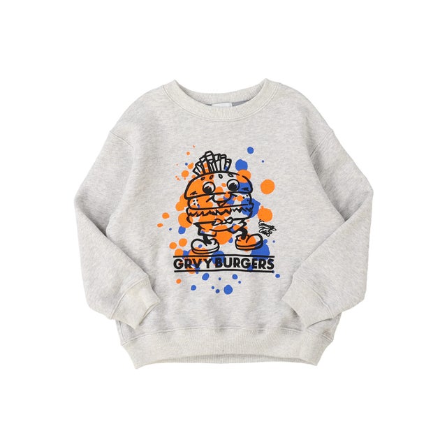 GRVY BURGERS Sweatshirt （GRAY）