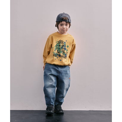 グルーヴィーカラーズ GROOVY COLORS GRVY BURGERS Sweatshirt （MUSTARD）｜詳細画像