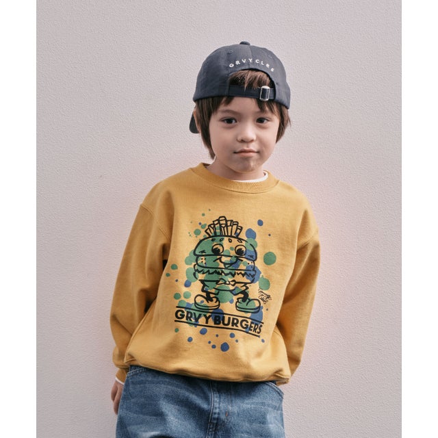 GRVY BURGERS Sweatshirt （MUSTARD）