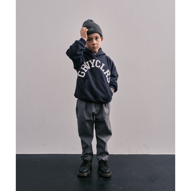 GRVYCLRS Applique Hoodie （NAVY）