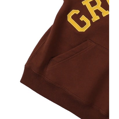 GRVYCLRS Applique Hoodie （BROWN）｜詳細画像