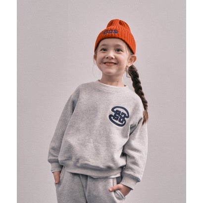GRVYCLRS Applique Sweatshirt （GRAY）｜詳細画像