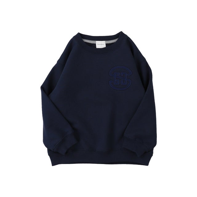 GRVYCLRS Applique Sweatshirt （NAVY）