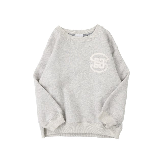 GRVYCLRS Applique Sweatshirt （GRAY）