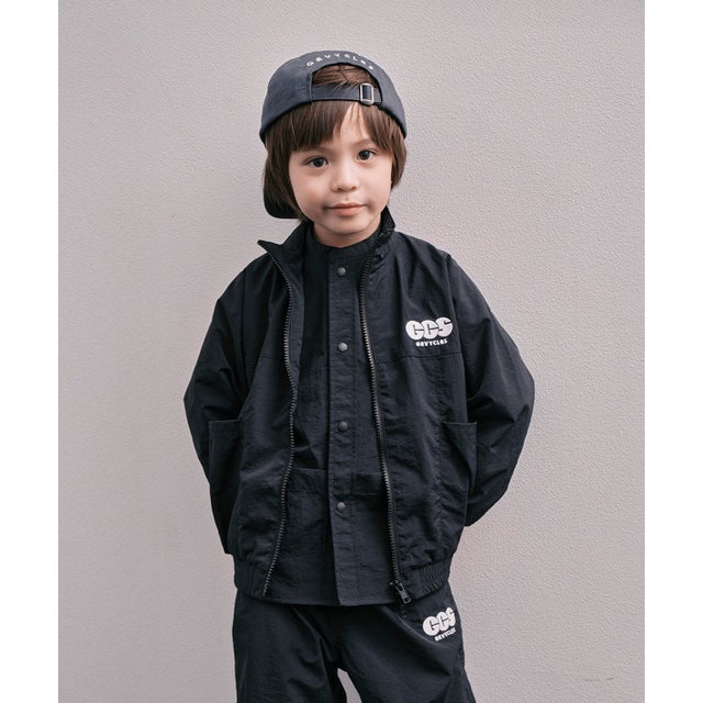 Light shell Taffeta Zip Jacket （BLACK）