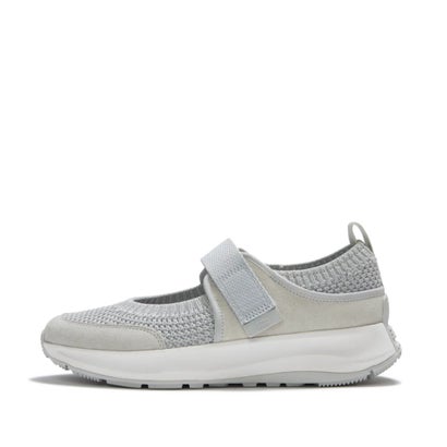 F-MODE FLOW MARY-JANES CHUNKY KNIT TRAINERS （Dew Blue）｜詳細画像