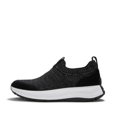 フィットフロップ fitflop F-MODE FLOW CHUNKY KNIT TRAINERS （Black）｜詳細画像