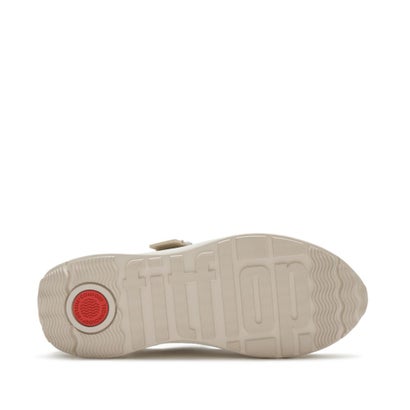 F-MODE FLOW PEARL & CRYSTAL MARY-JANE TRAINERS （Hazy Taupe）｜詳細画像