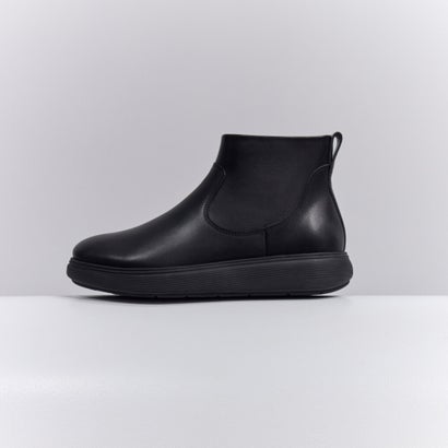IQ-COMFF LEATHER ZIP ANKLE BOOTS （All Black）｜詳細画像