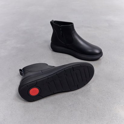 IQ-COMFF LEATHER ZIP ANKLE BOOTS （All Black）｜詳細画像