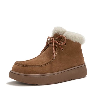 GEN-FF SUEDE SHEARLING LACE UP BOOTS （Terracotta Tan）｜詳細画像