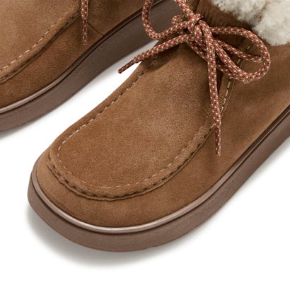 GEN-FF SUEDE SHEARLING LACE UP BOOTS （Terracotta Tan）｜詳細画像