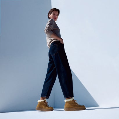 GEN-FF SUEDE SHEARLING LACE UP BOOTS （Terracotta Tan）｜詳細画像
