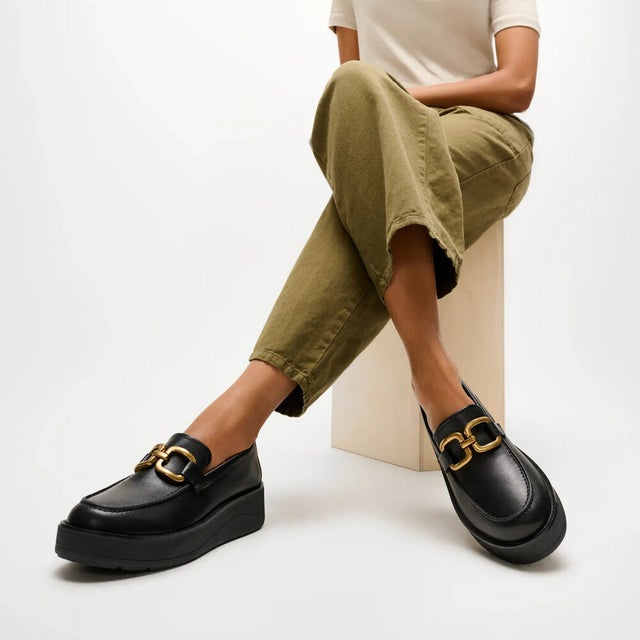 GEN-FF ROAM LEATHER CHUNKY SNAFFLE LOAFERS （Black）