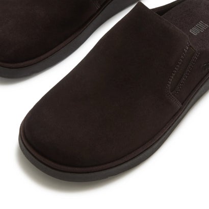 GEN-FF ELASTICATED SUEDE MULES （Chocolate Brown）｜詳細画像