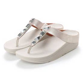 FitFlop ROKA TOE-THONG SANDALS - LEATHER （Silver）