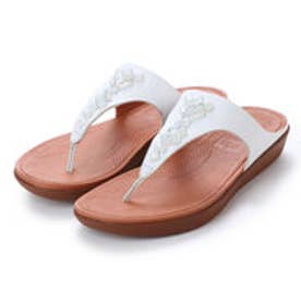 FitFlop BANDA LEATHER TOE-THONG SANDALS - CRYSTAL （Urban White）