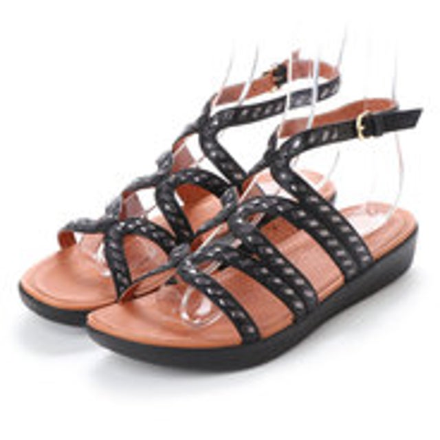 
                    FitFlop STRATA GLADIATOR SANDALS - WHIPSTITCH LEATHER （Black）