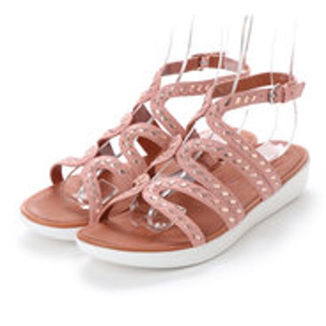 
                    FitFlop STRATA GLADIATOR SANDALS - WHIPSTITCH LEATHER （Dusky Pink）