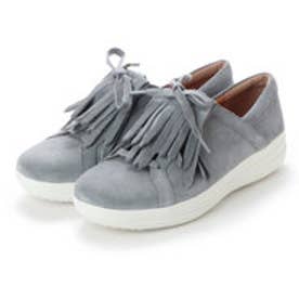 FitFlop F-SPORTY II LACE UP FRINGE SNEAKERS - SUEDE （Dove Blue）