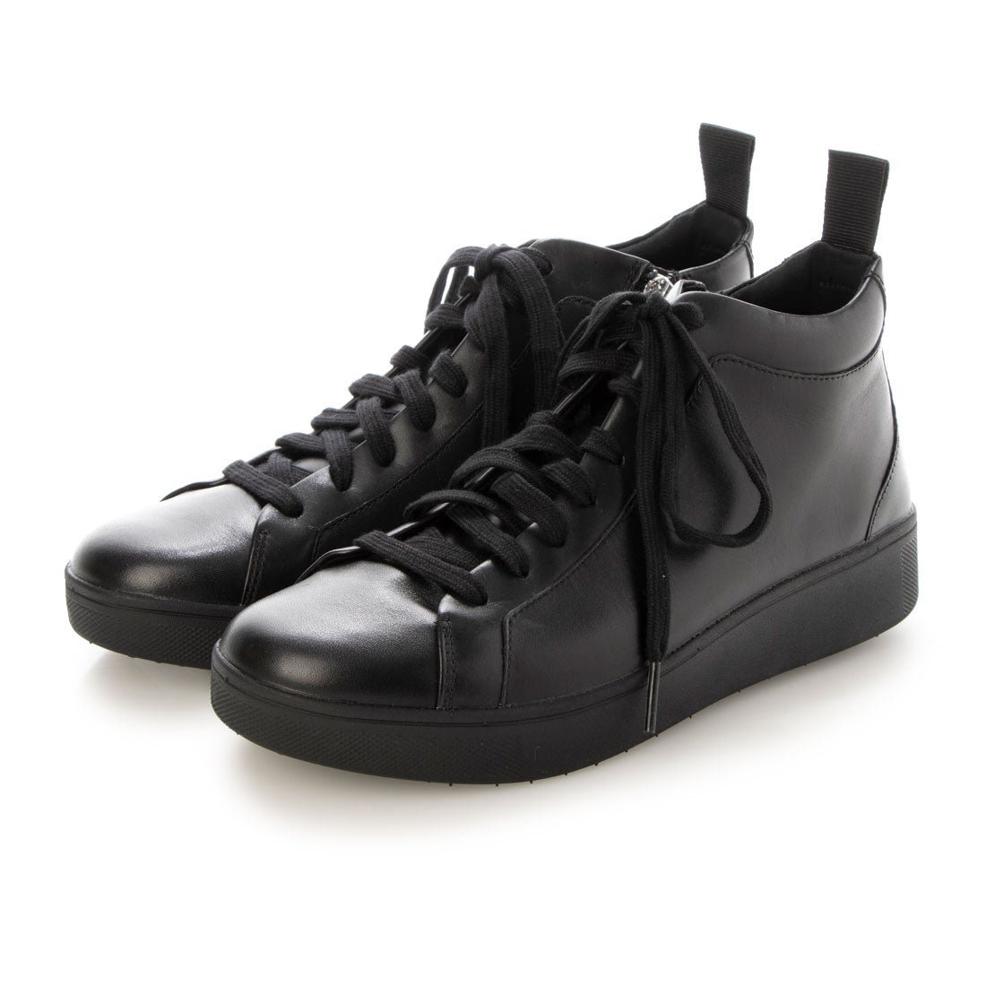 RALLY LEATHER HIGH-TOP SNEAKERS （All Black） -fitflop公式オンラインストア