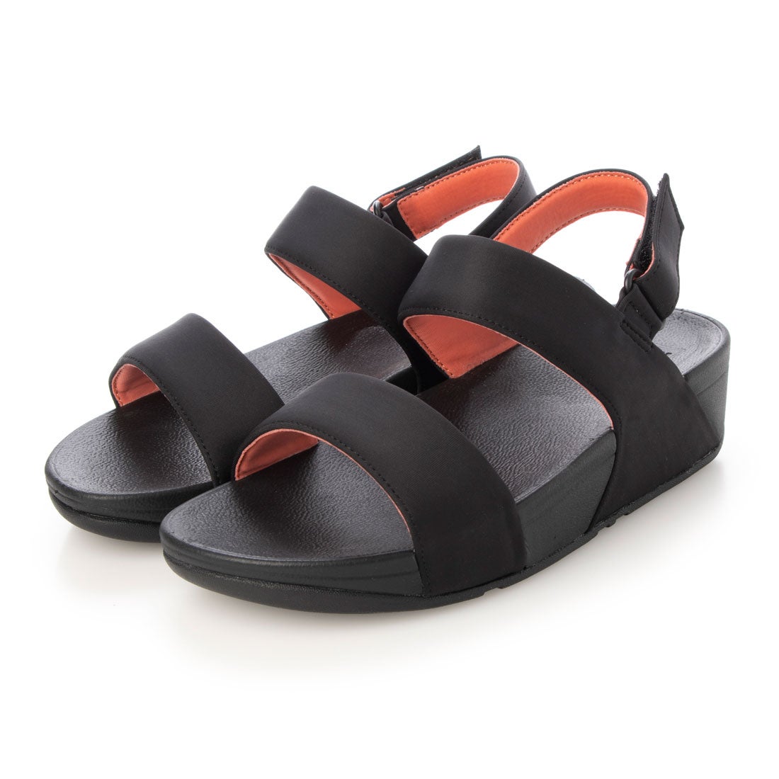 LULU BACK-STRAP SANDALS （Black/Sunshine Coral） -fitflop公式オンラインストア