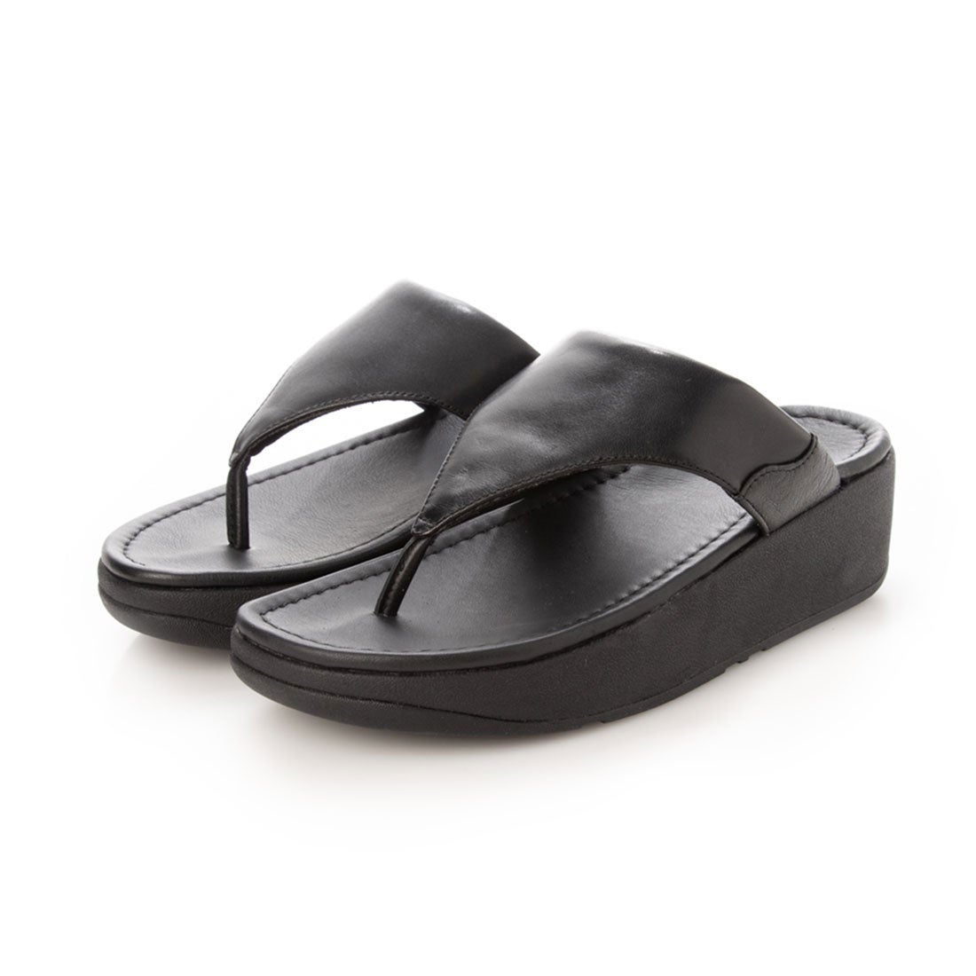 フィットフロップ fitflop MYLA LEATHER TOE-THONGS （All Black 
