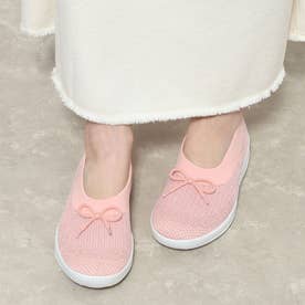 UBERKNIT SLIP-ON BALLERINA WITH BOW （Coral Pink）