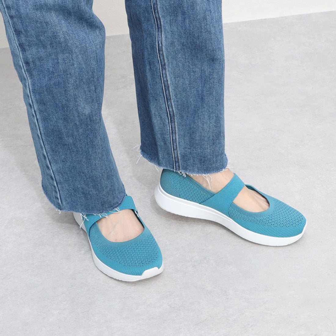 フィットフロップ アウトレット fitflop Outlet MARBLEKNIT MARY-JANES 
