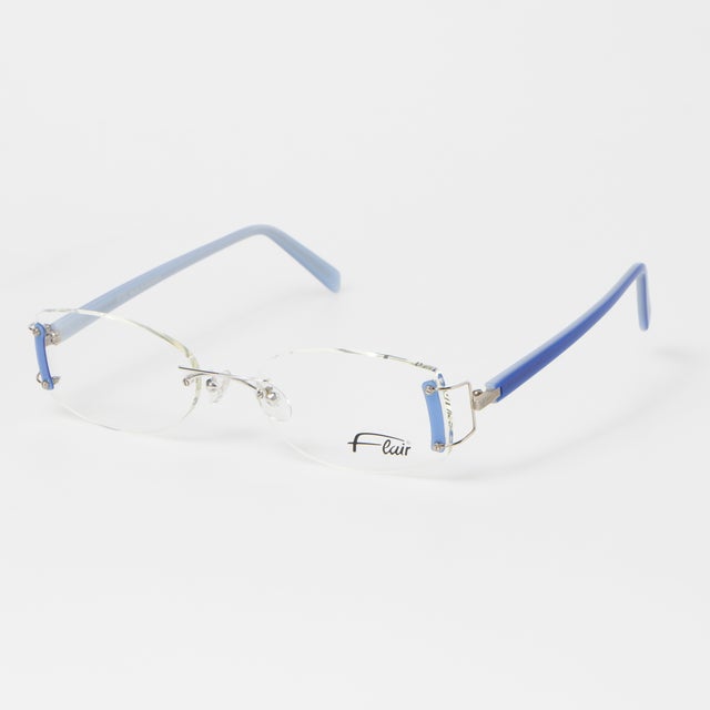 
                    メガネ 眼鏡 アイウェア レディース メンズ （シルバー/ブルー/ライトブルー）