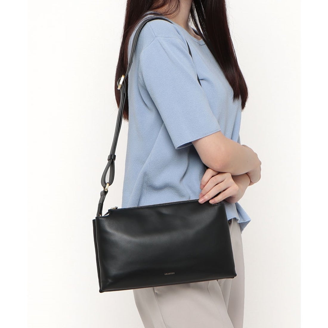 オルセット ORSETTO 01ー135ー01 STESSO ショルダーバッグ （BLACK 